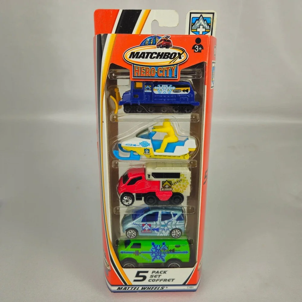 Matchbox Hero City 5-Pack Set C1891 Mattel Wheels Winter‎ Rescue Vehicles (K237)